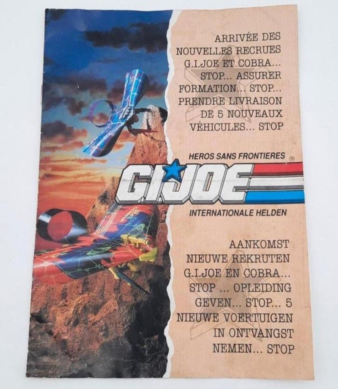 GI Joe Nieuwe Rekruten GI Joe en Cobra reclame boekje 1992, Ophalen of Verzenden, Gebruikt