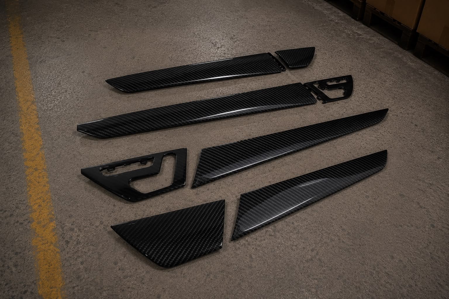 W204 Carbon Fiber Deurbekleding Set - Mercedes-Benz C-Klasse, Auto-onderdelen, Interieur en Bekleding, Ophalen of Verzenden, Nieuw