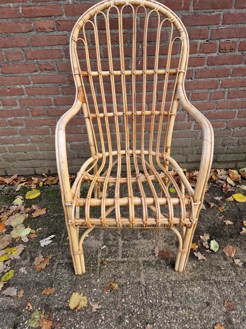 rotan fauteuil jaren 60, Verzamelen, Retro, Ophalen of Verzenden