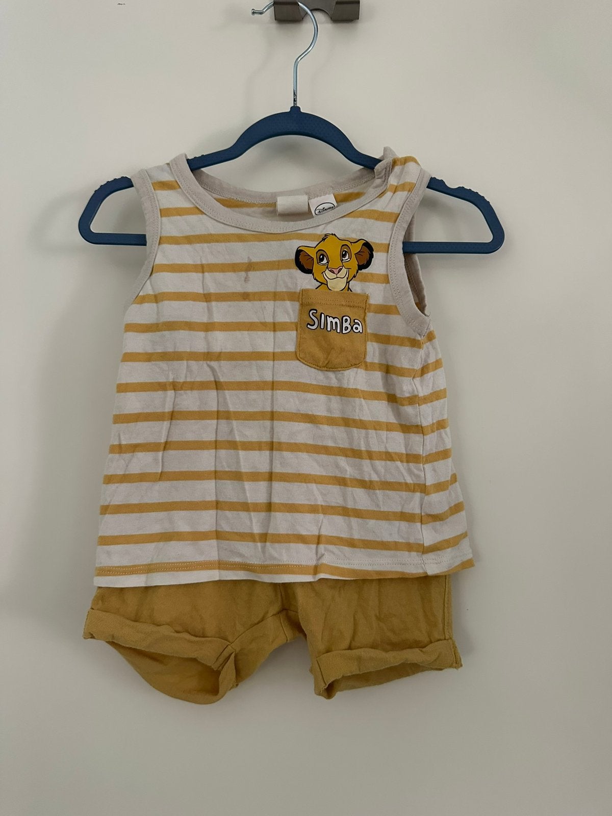 Baby H&M 2-delige set met print The Lion King kortebroek 74, Gebruikt, Jongetje of Meisje, H&M, Ophalen of Verzenden