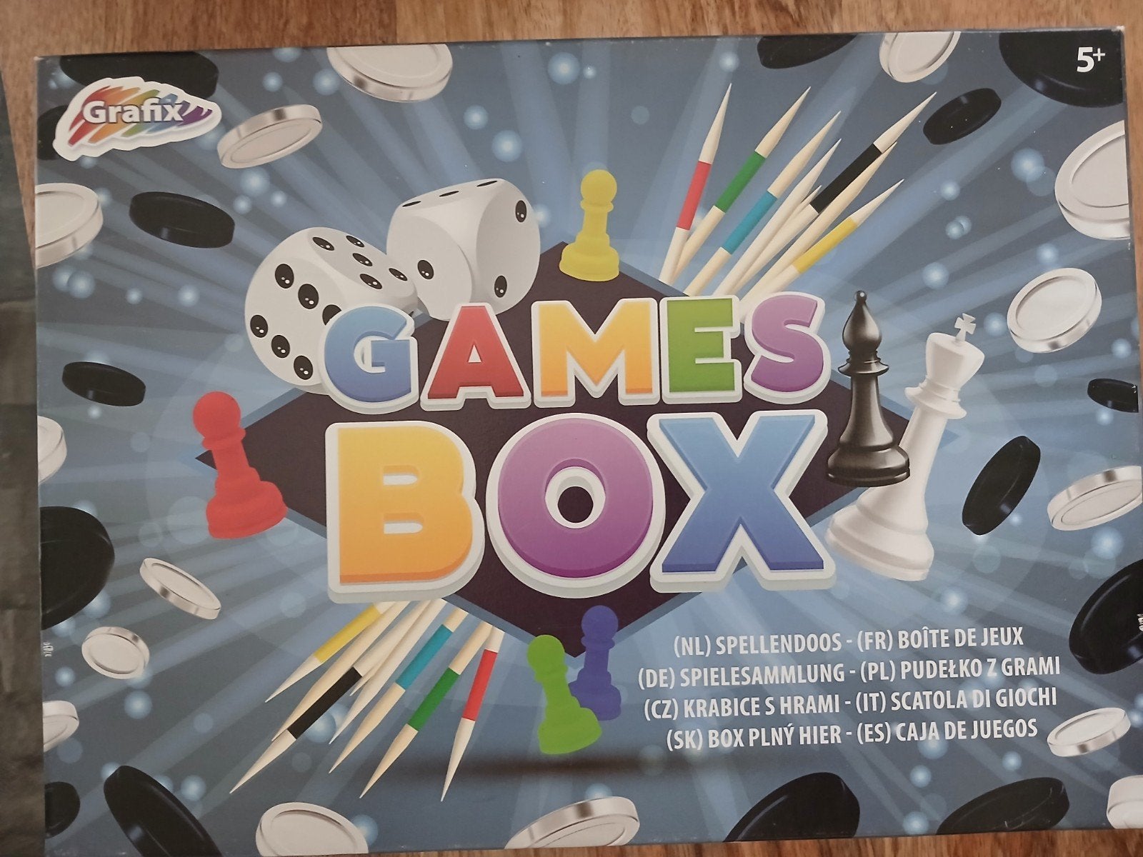 nieuwe gamesbox, Ophalen, Nieuw