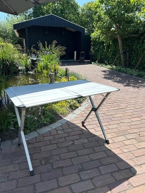 Kampeer roltafel 110 cm breed - Obelink Puglia, Ophalen, Gebruikt, Campingtafel