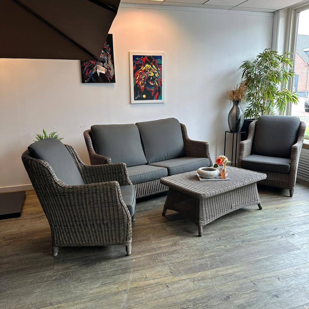 4 Seasons Outdoor (4SO) tuinset – wicker – complete set, Zenq, Verzenden, ., Zo goed als nieuw