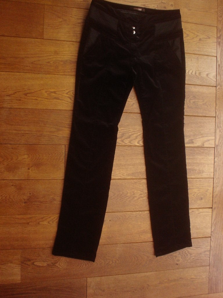 Zwarte broek, Roberto Cavalli, maat 40, Maat 38/40 (M), Verzenden, Zwart, Nieuw