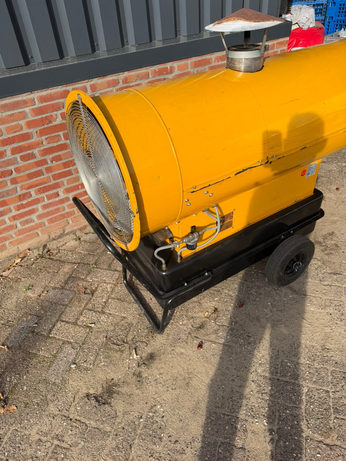 diesel heater / kachel indirect gestookt, hete lucht kanon, Doe-het-zelf en Verbouw, Ophalen, 30 tot 80 cm, Kachel, Zo goed als nieuw