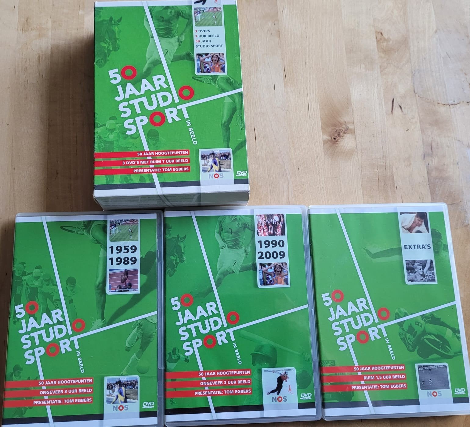 50 jaar studio sport dvd box tom egbers 1959 - 2009, Ophalen of Verzenden, Zo goed als nieuw