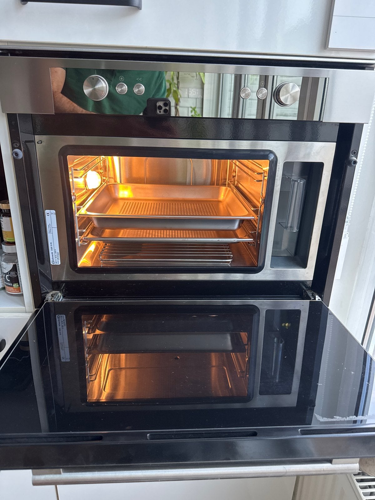 Bauknecht ESDE 8145 Inbouw stoomoven - Zo goed als nieuw, Ophalen, 45 tot 50 cm, Bauknecht, Hete lucht