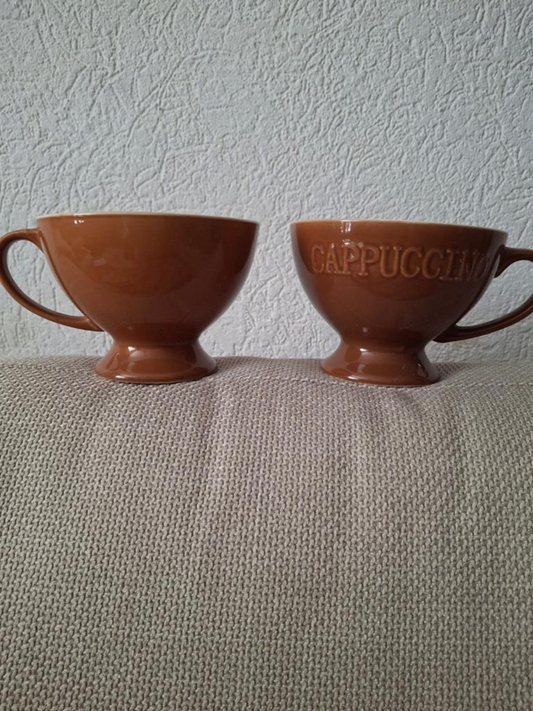 Cappuccino Mokken  ( 2 x ), Ophalen, Zo goed als nieuw, Kom(men), Overige stijlen