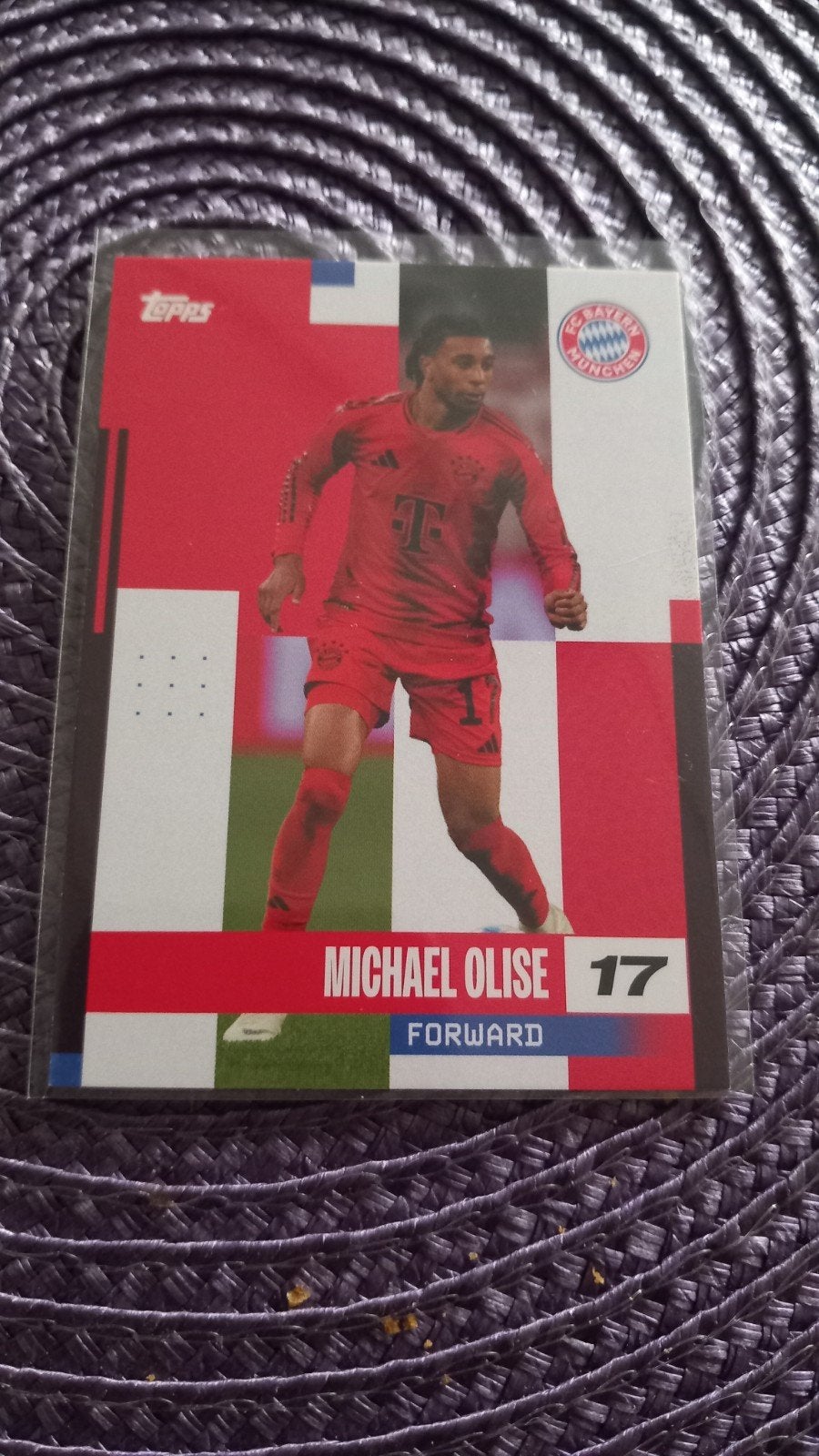 Michael Olise Topps Spelerskaart Bayern München, Ophalen of Verzenden, Zo goed als nieuw, Buitenlandse clubs, Spelerskaart