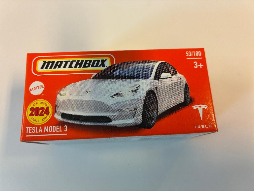 89821: Tesla Model 3 - Matchbox, Nieuw, Ophalen of Verzenden, Gondel 1, 1186MJ Amstelveen, Service.nl@mattel.com