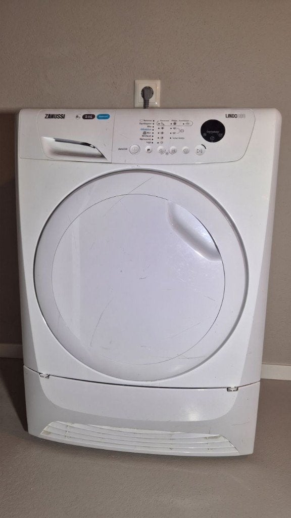 Zanussi Lindo wasdroger 8kg XXL, Witgoed en Apparatuur, Wasdrogers, Ophalen, Gebruikt, Anti-kreukfase, 8 tot 10 kg