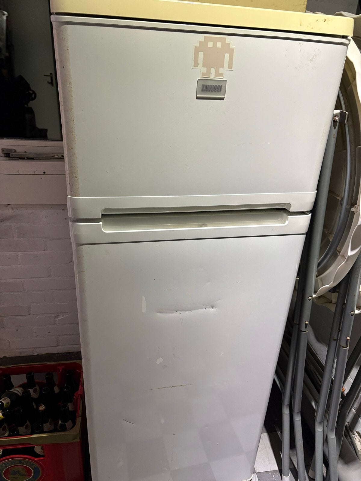 Zanussi Koelvriescombinatie met vriesvak, Ophalen, Gebruikt, 100 tot 150 liter, 140 tot 160 cm