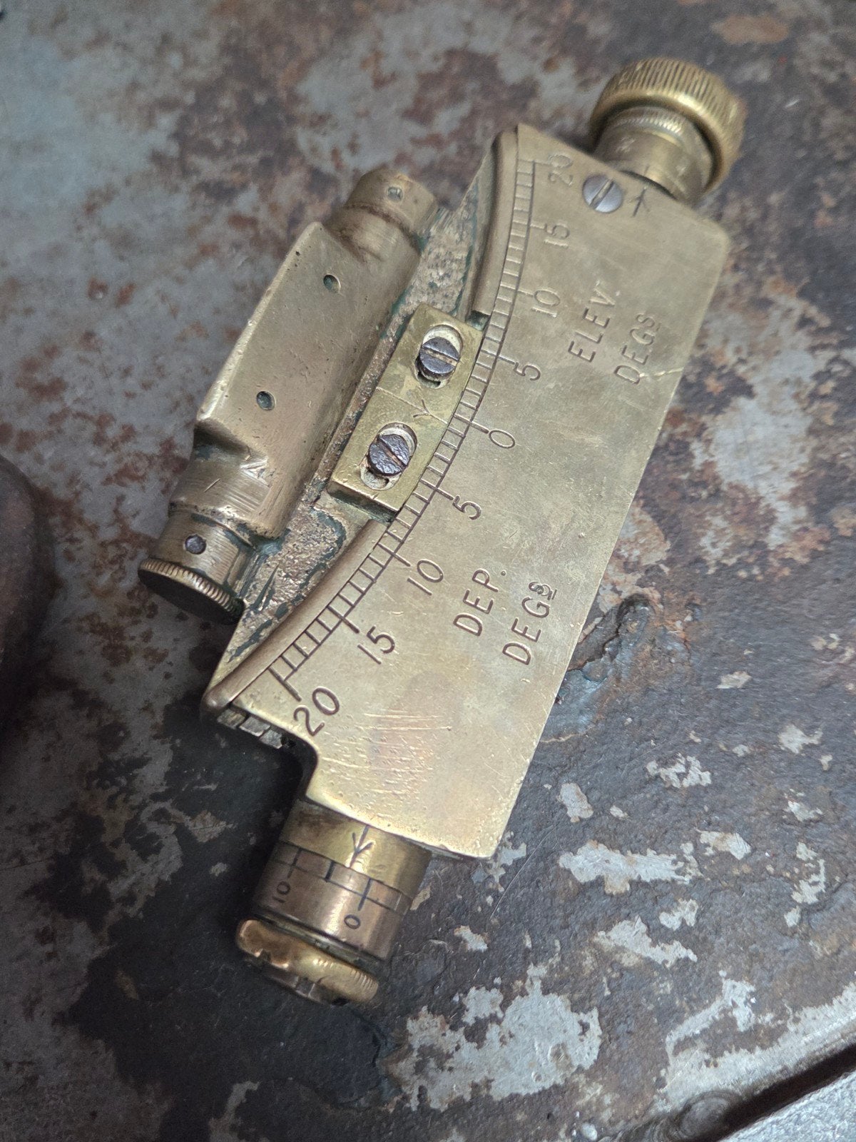 Engels WO1 clinometer voor Vickers Mg, Siemes Brothers, Ophalen of Verzenden, Landmacht, Engeland, Overige typen