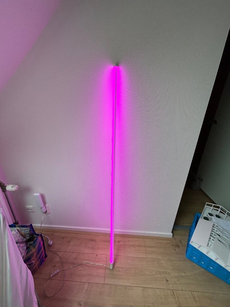 HAY neon tube - pink, Ophalen, Kunststof, LED buis, 100 tot 150 cm