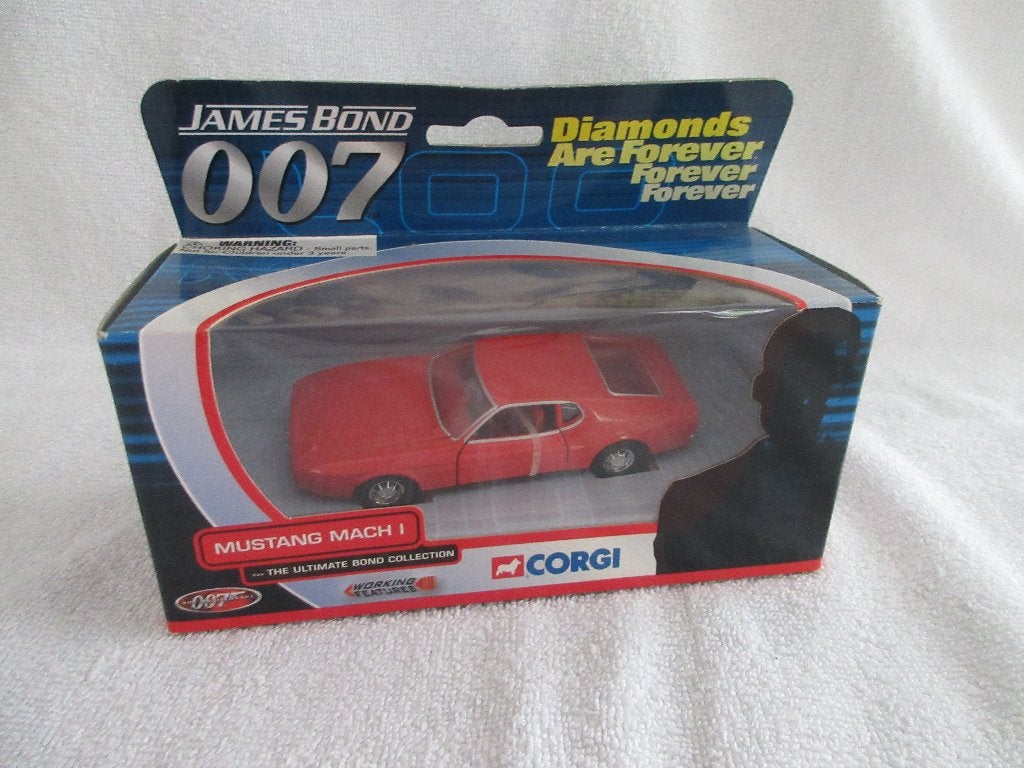 Corgi James Bond Mustang Mach I schaal 1:36 in doos., Hobby en Vrije tijd, Ophalen of Verzenden, Nieuw, Auto, Corgi