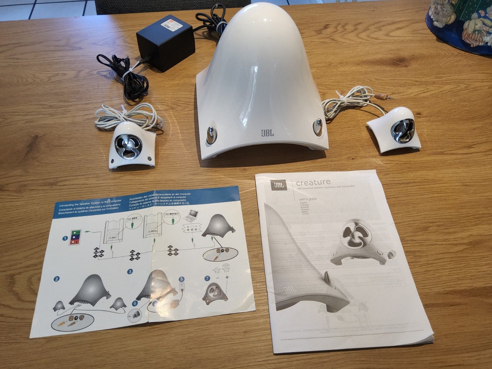 JBL Creature II 2.1 Luidsprekerset - Wit, Computers en Software, Pc speakers, Gebruikt, Audiokanaal 2.1, Ophalen of Verzenden
