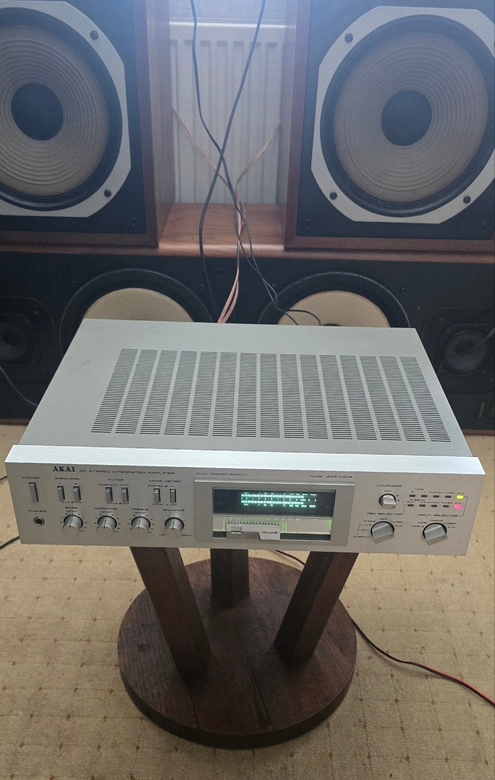 Akai AM-U04 DC Stereo Geïntegreerde Versterker, Audio, Tv en Foto, Versterkers en Receivers, Overige merken, Gebruikt, Ophalen of Verzenden