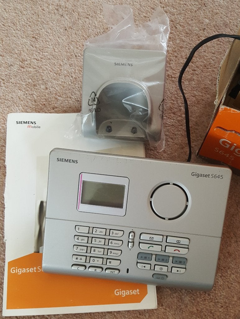 Antwoordapp / lader/ basisstation Siemens voor Gigaset S645, Ophalen of Verzenden, Gebruikt, Met geheugen, Meeluisterfunctie