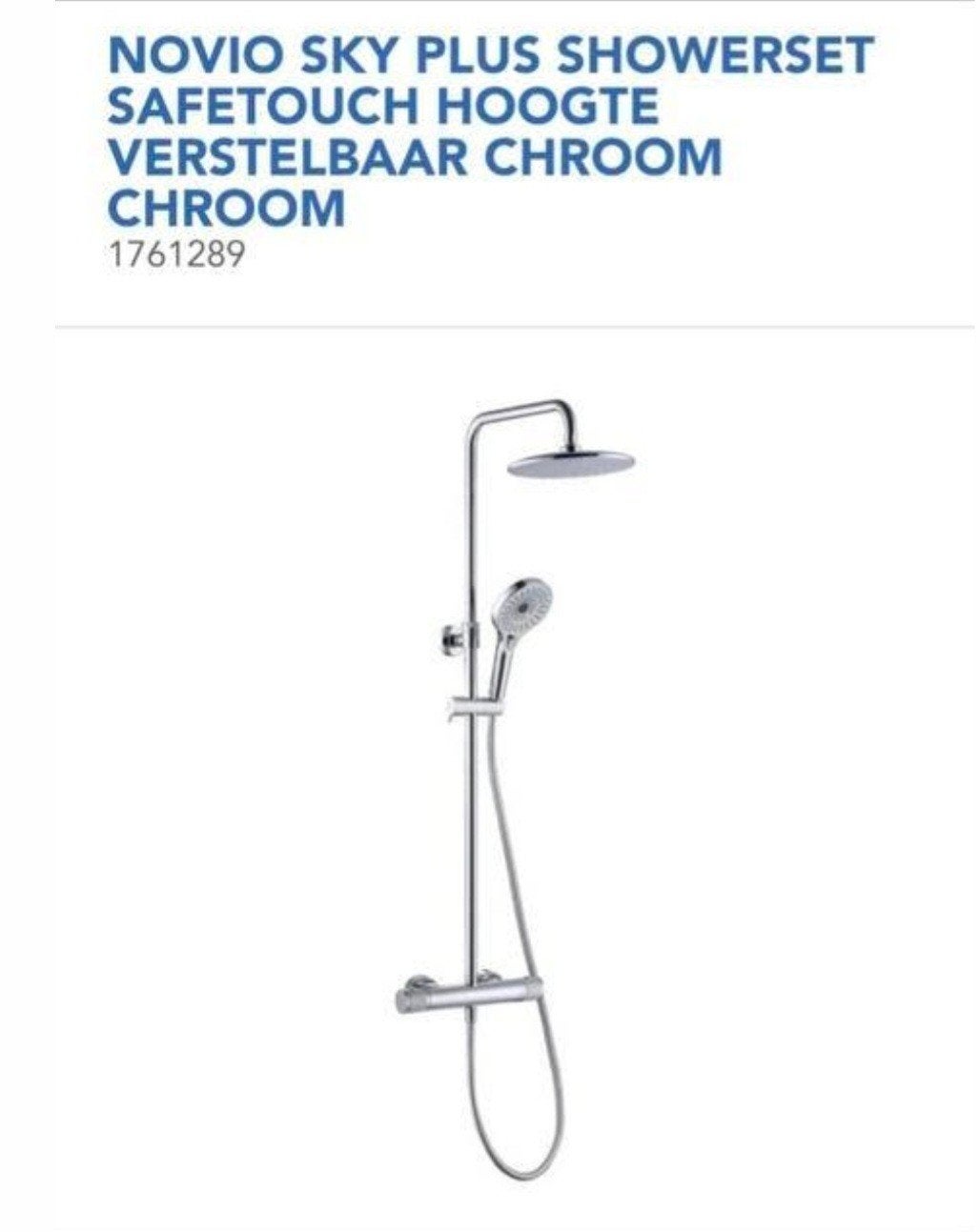 Doucheset, Ophalen, Nieuw, Chroom, Douche