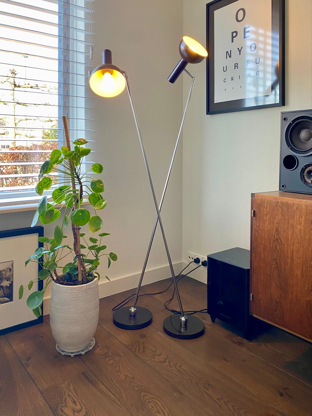 Vintage Hala Zeist Vloerlampen - Busquet Design (Set van 2), Ophalen