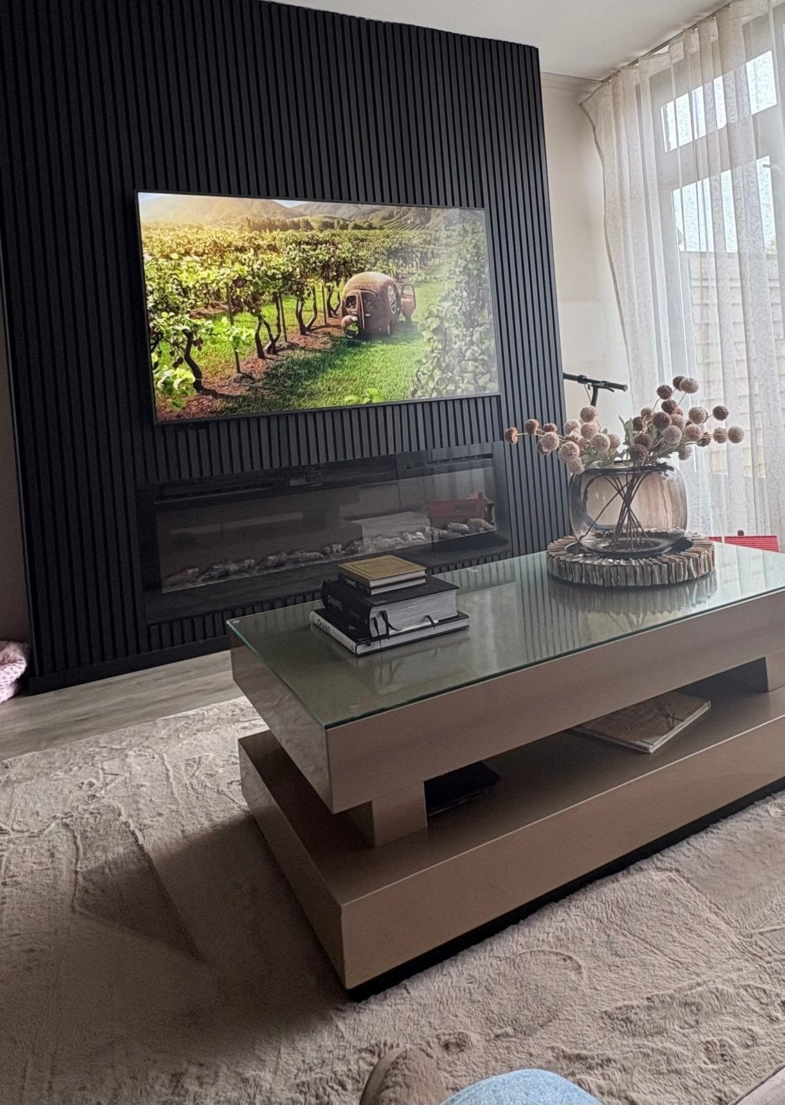 Sfeerhaard voor cinewall, Ophalen