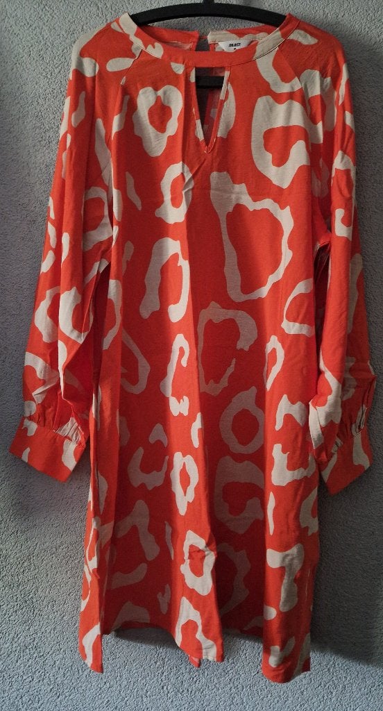 Nieuw Object tuniek/blouse/jurk Maat 46, Verzenden, Nieuw, Oranje, Onder de knie