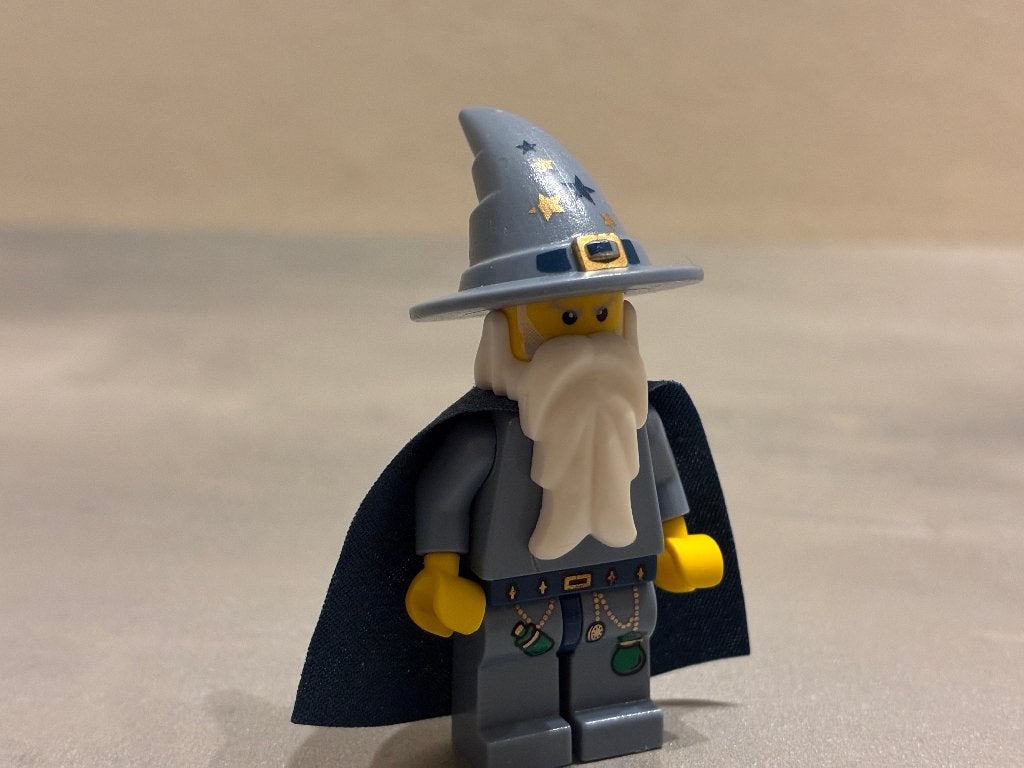 Lego Minifiguur cas396 Good Wizard with Cape, Gebruikt, Lego, Ophalen of Verzenden, Minifiguur
