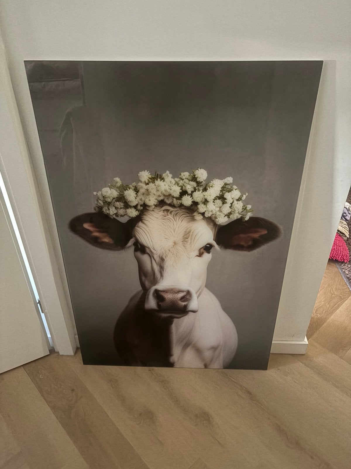 Schilderij Koe Glas, Ophalen, Zo goed als nieuw