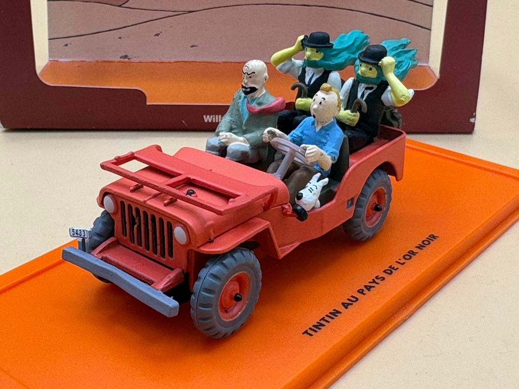 Jeep Willys 1:43 Kuifje Collectie, Hobby en Vrije tijd, Ophalen of Verzenden, Gebruikt, Auto, Overige merken