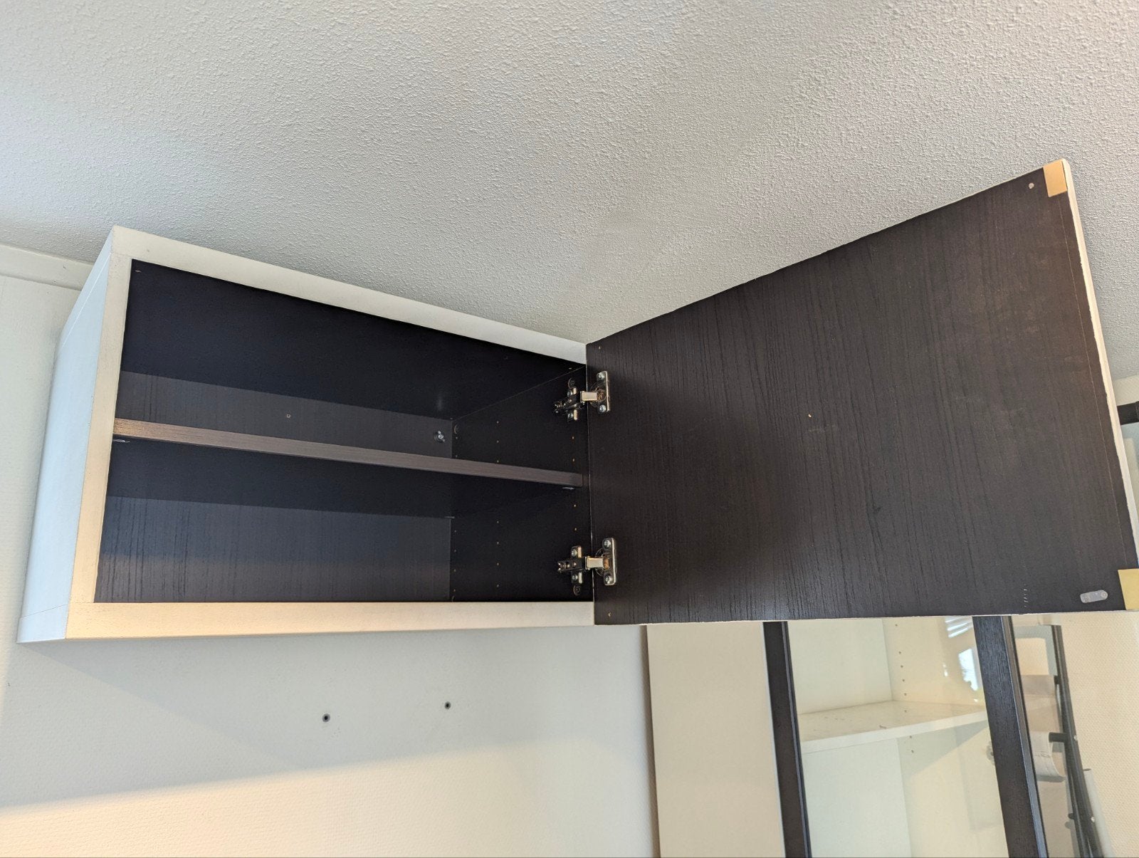 IKEA Bestå wandkast wit (zwartbruin binnen) met plank, Ophalen, 50 tot 100 cm, Minder dan 100 cm, 25 tot 50 cm