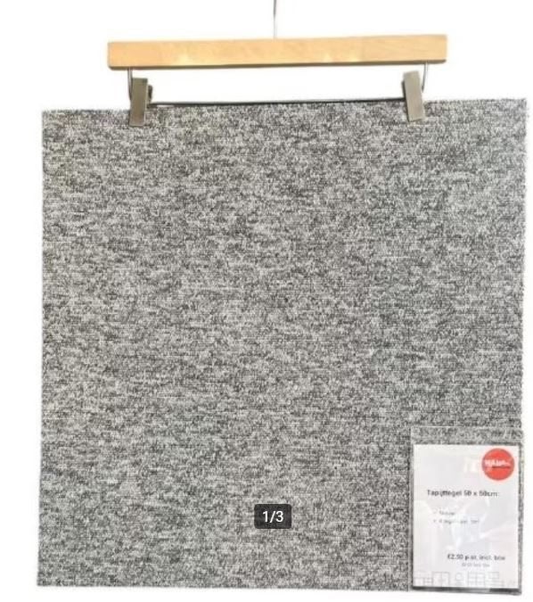 Interface tapijttegels nieuw! | grijs | 128 m2, 75 m² of meer, Nieuw, Ophalen of Verzenden, Tapijttegels