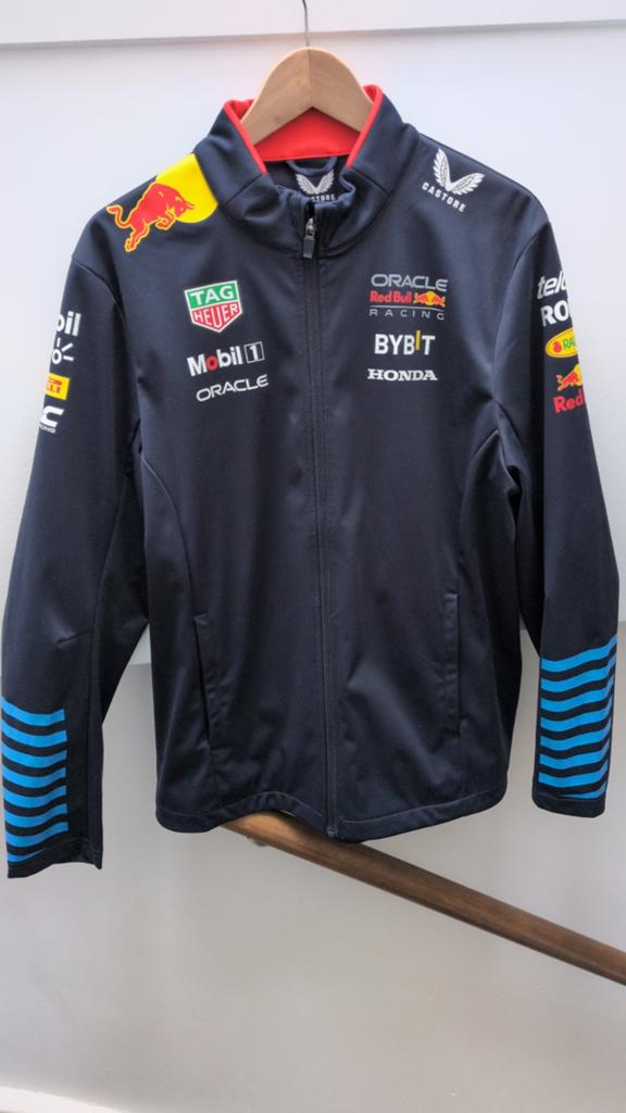 Castore Red Bull Racing F1 Team Softshell Jas Maat M, Ophalen, Zo goed als nieuw, Maat 48/50 (M), Blauw