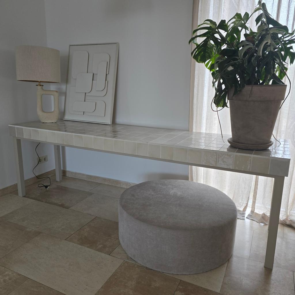 Eettafel, landelijk, tegen elk aannemelijk bod, Huis en Inrichting, Gebruikt, Overige materialen, 200 cm of meer, Rechthoekig