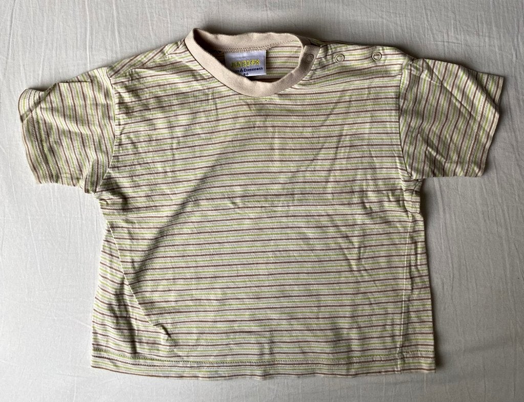 6 jongens baby t-shirts KM, maat 80, 0,90 euro p/s, Ophalen of Verzenden, Zo goed als nieuw, V&D, Jongetje
