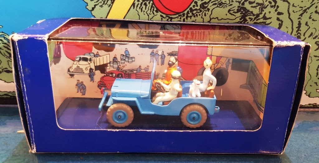 Tintin/Kuifje "La Jeep" d'Objectif Lune 1:43 Atlas, Verzenden, Kuifje, Nieuw, Beeldje of Figuurtje