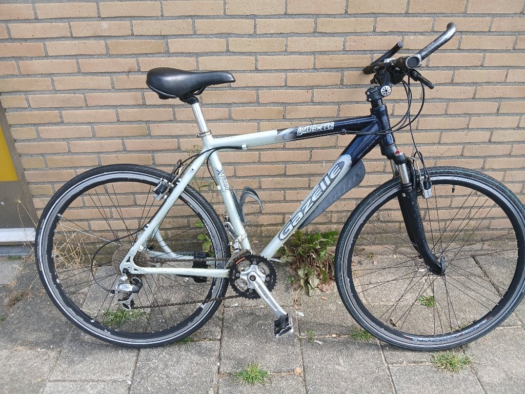 Gazelle Puerto X-Road, Ophalen, 28 inch, Velgrem, Zo goed als nieuw
