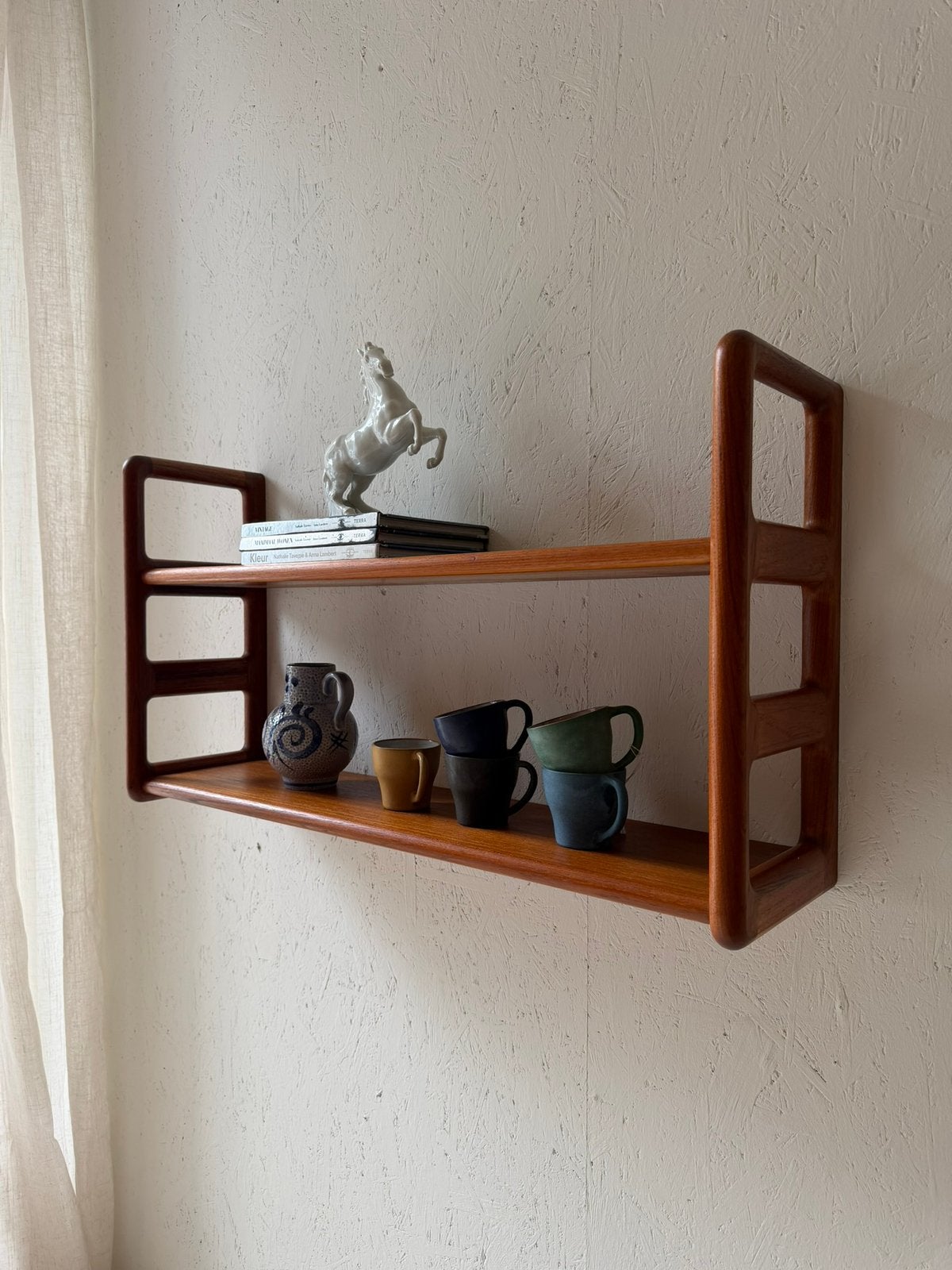 Dyrlund teak wandrek jaren 60 Deens design, Ophalen of Verzenden, Zo goed als nieuw