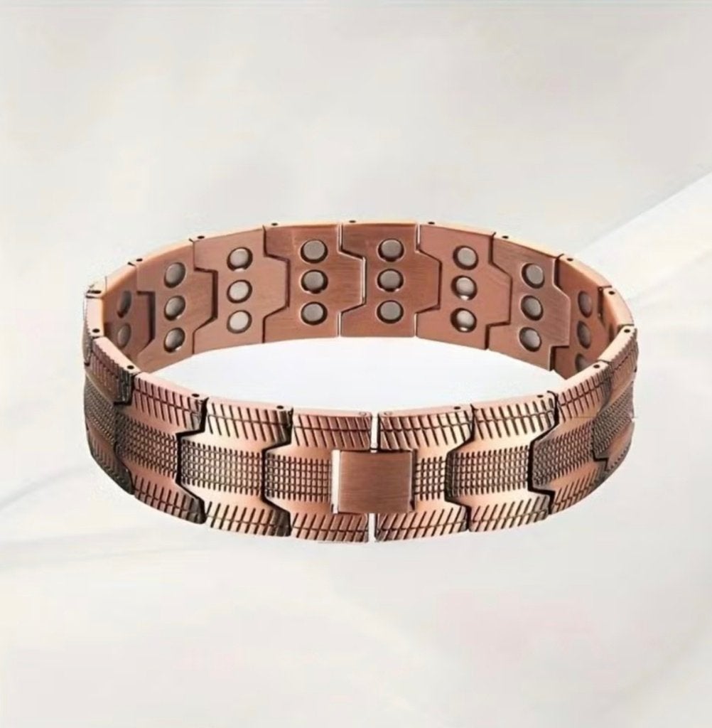 Magnetische armband Nieuw, Sieraden, Tassen en Uiterlijk, Armbanden, Ophalen of Verzenden, Nieuw, Bruin, Staal