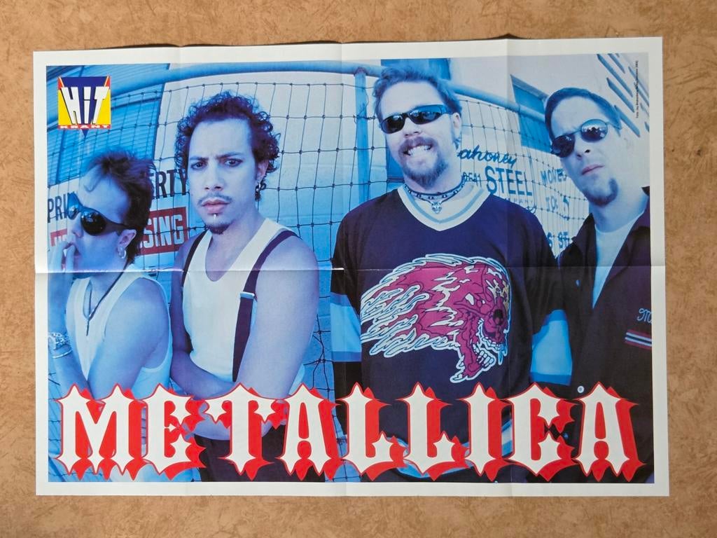 Jaren 90 xl poster van de band Metallica, Ophalen of Verzenden, Zo goed als nieuw, Poster, Artwork of Schilderij