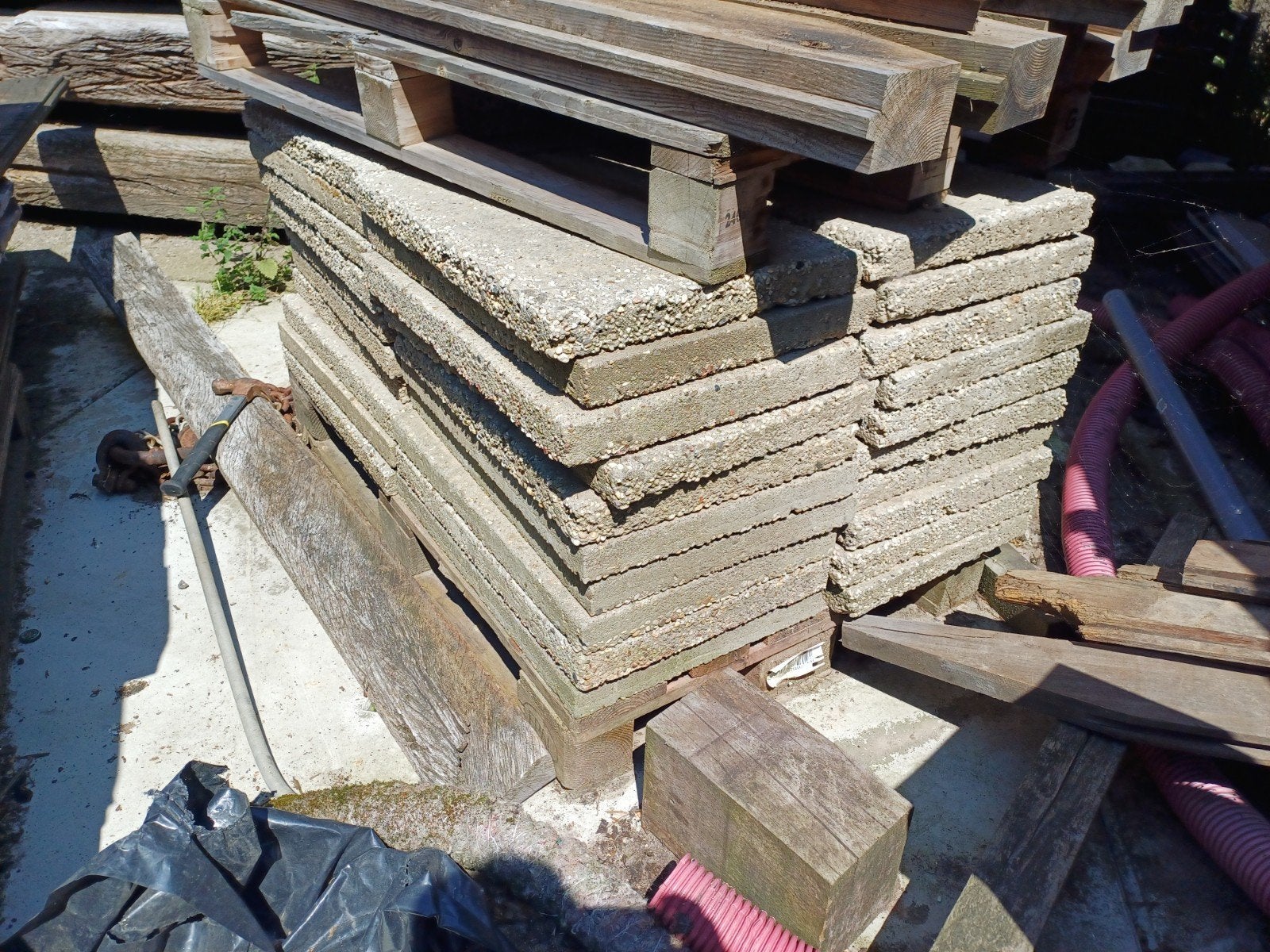 grindtegels gratis, Ophalen, 50 mm of meer, Pallet, Minder dan 200 cm