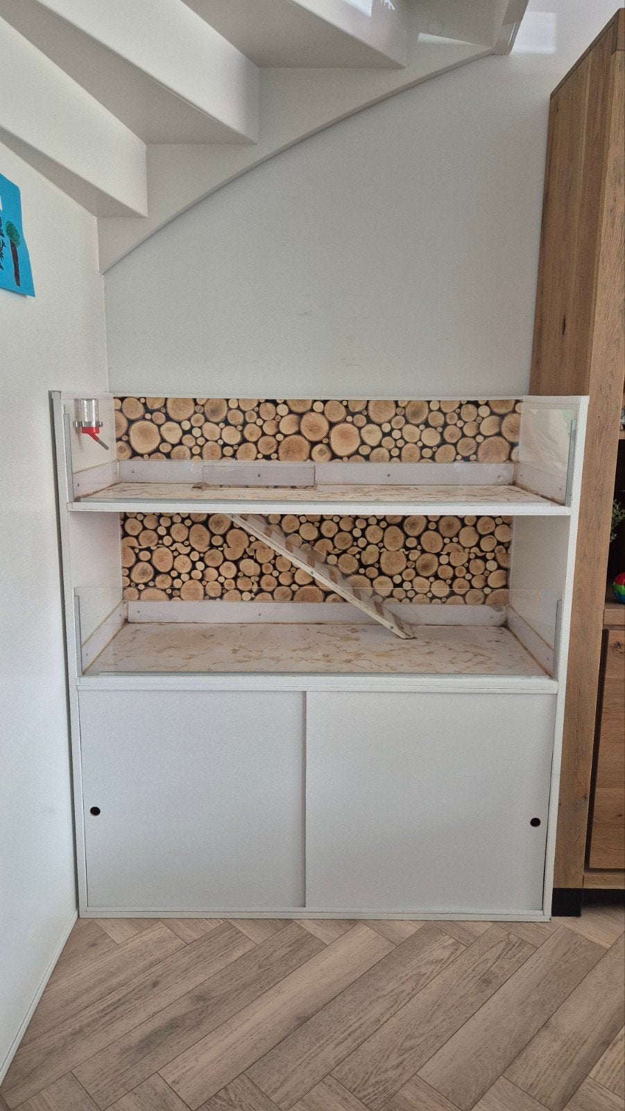 Handgemaakte caviaflat/caviahok/caviakooi 120x48x130, Dieren en Toebehoren, Ophalen, 110 cm of meer, Zo goed als nieuw, 90 cm of meer