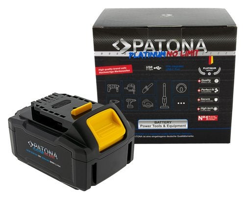 Platinum 18V battery Dewalt series with USB-C input output, Verzenden, Nieuw