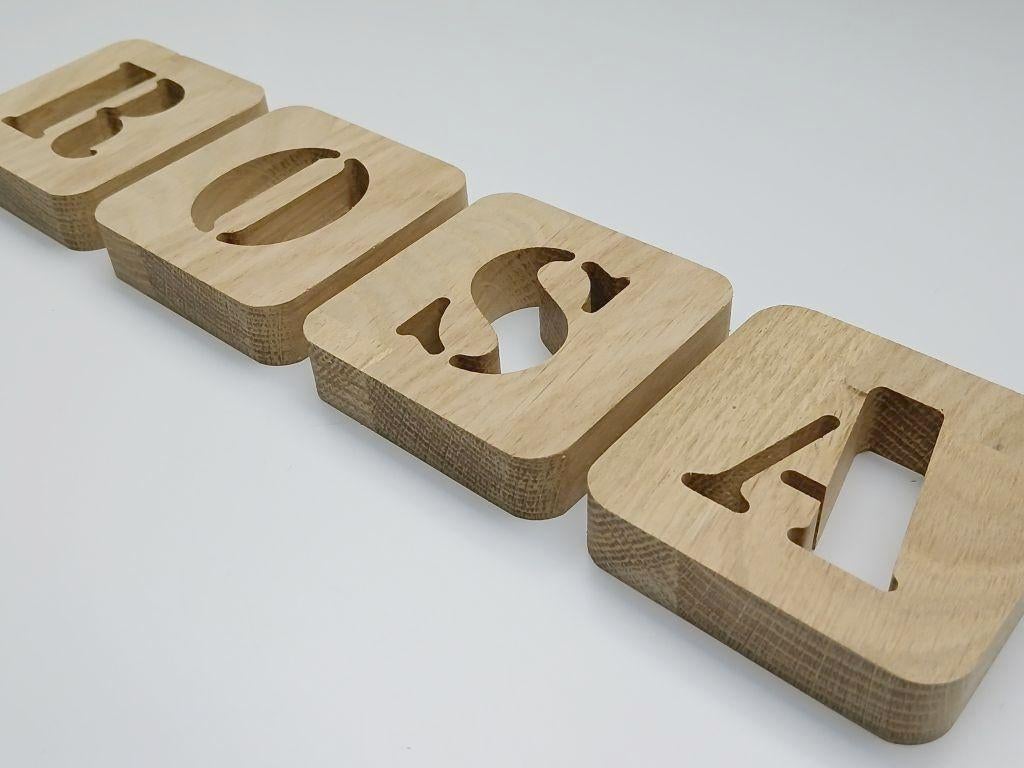 Houten blokken met letters, Kinderen en Baby's, Speelgoed | Educatief en Creatief, Ophalen of Verzenden, Nieuw, Taal en Lezen