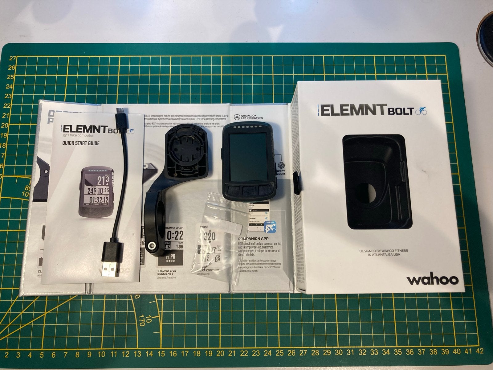 Wahoo Elemnt Bolt v1 GPS Fietscomputer, Fietsen en Brommers, Fietsaccessoires | Fietscomputers, Ophalen of Verzenden, Draadloos