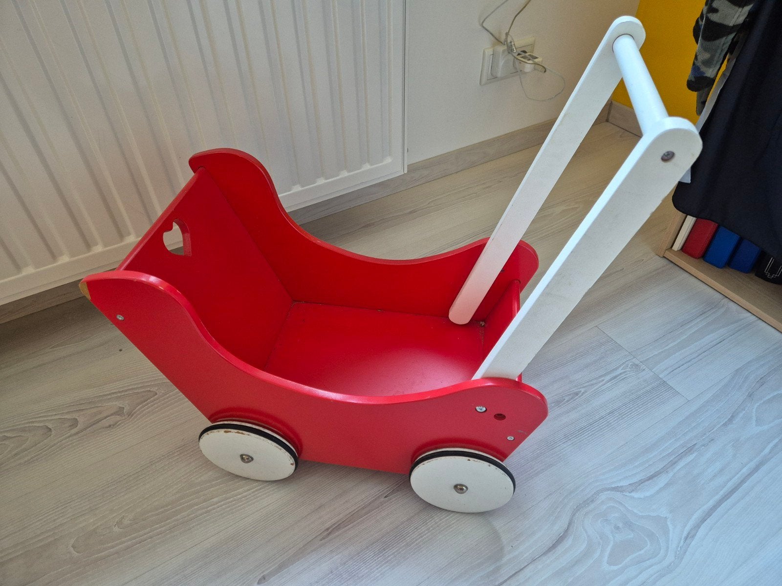 Houten poppenwagen, Ophalen, Gebruikt, Duw- of Trekspeelgoed