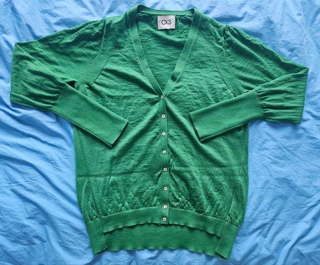CKS dun wollen vest in mooie staat met leuke details, Verzenden, Maat 42/44 (L), Zo goed als nieuw, CKS