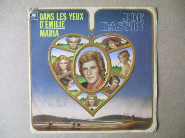 s1811 joe dassin - dans les youx demilie, Cd's en Dvd's, Vinyl Singles, Ophalen, Gebruikt, Overige genres, 7 inch