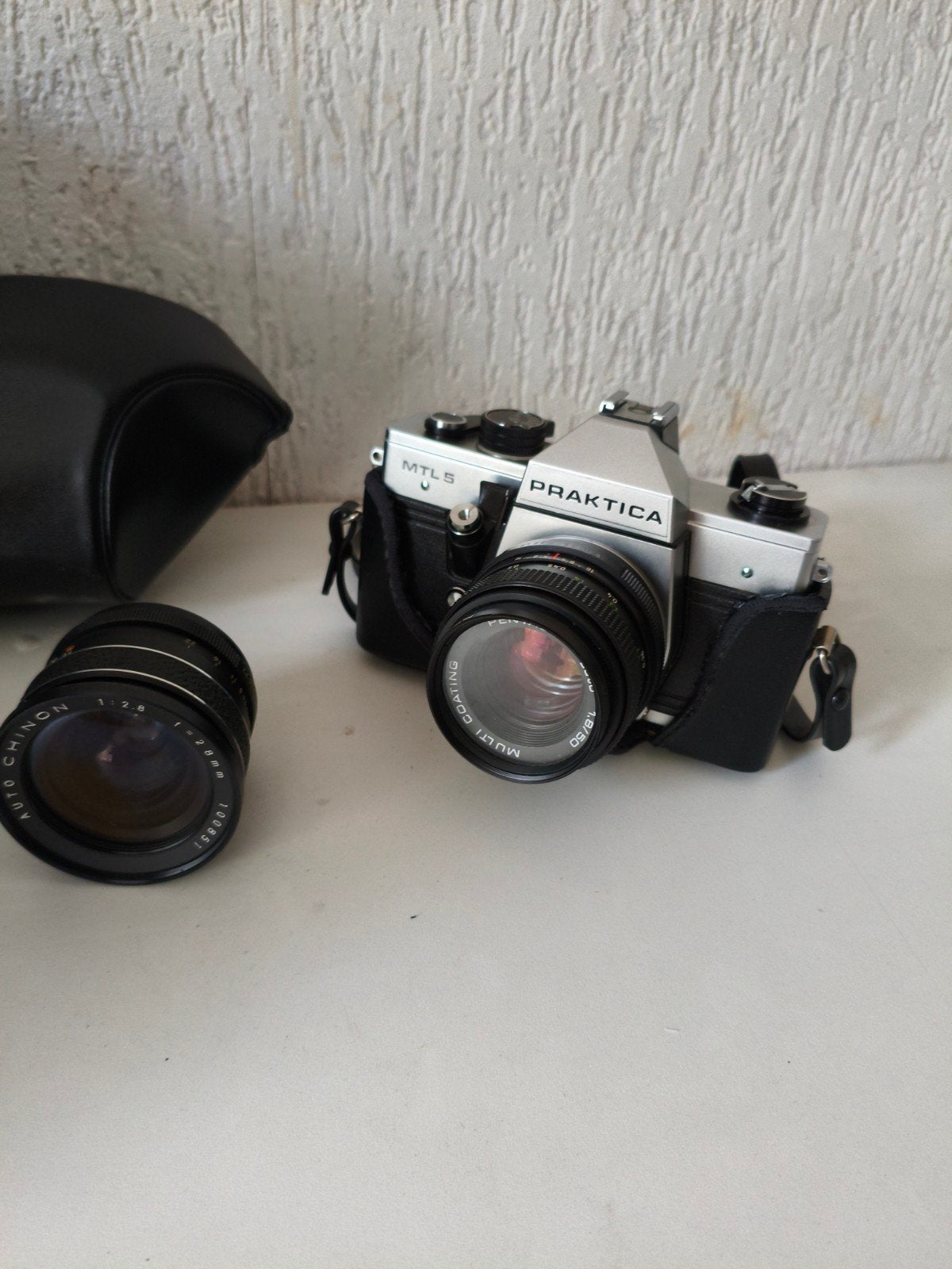 Praktica MTL5 Analoge Spiegelreflexcamera met Accessoires, Ophalen of Verzenden, Niet werkend, Spiegelreflex, Overige Merken