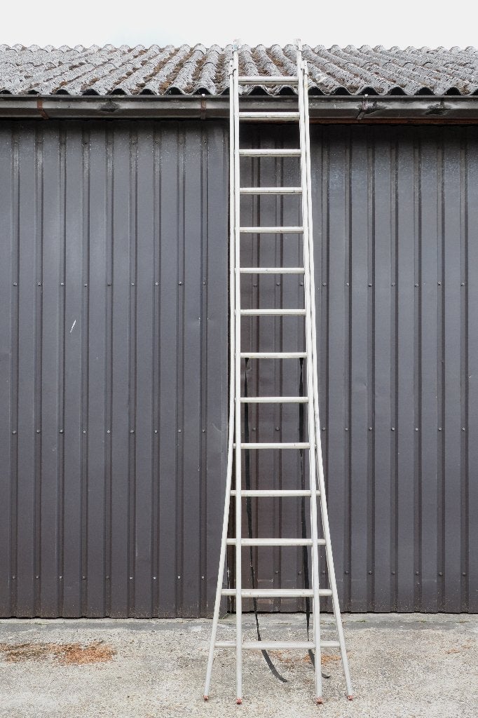 professionele uitschuif / reformladder, 2x14, Doe-het-zelf en Verbouw, Ophalen, Zo goed als nieuw, Ladder, Opvouwbaar of Inschuifbaar