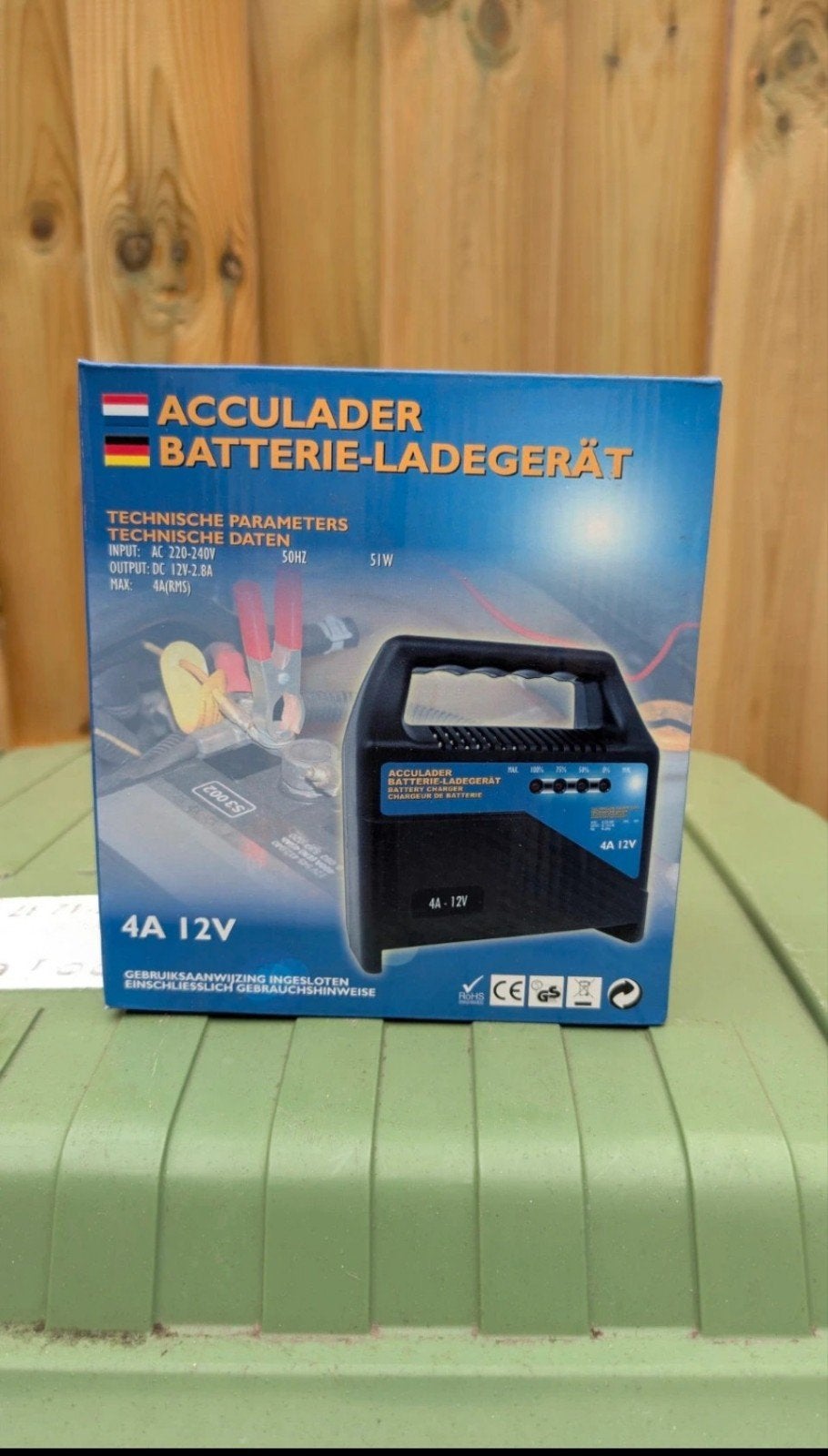 Acculader Batterijlader 4A 12V, Ophalen, Nieuw, Universele onderdelen